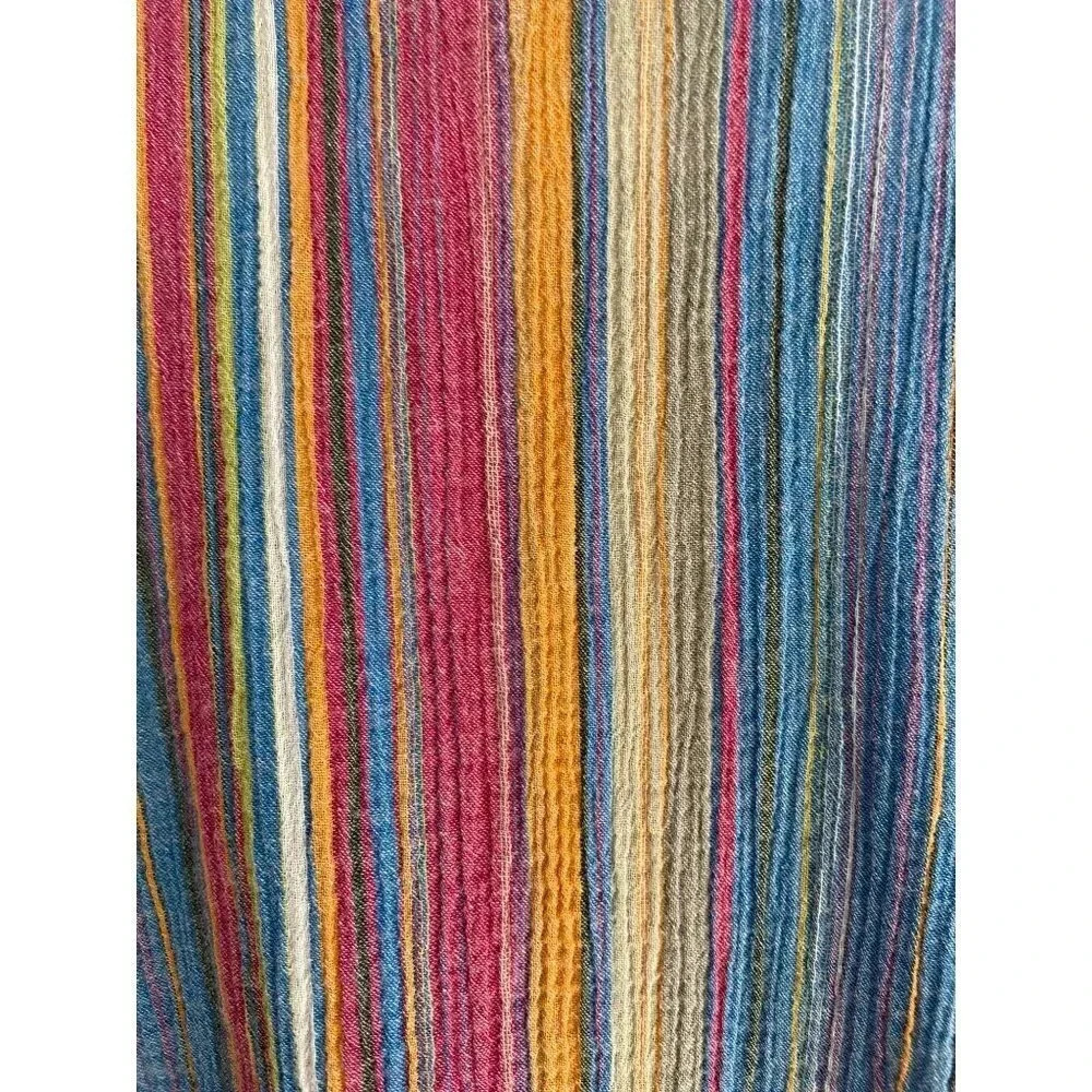 Soft Surroundings Colorful Embroidered V-Neck Bohemian Tunic Top Size Medium - Picture 12 of 12